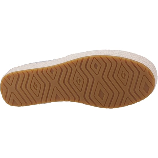 TOMS Valencia Leather Women's Silver Espadrilles - Image 3