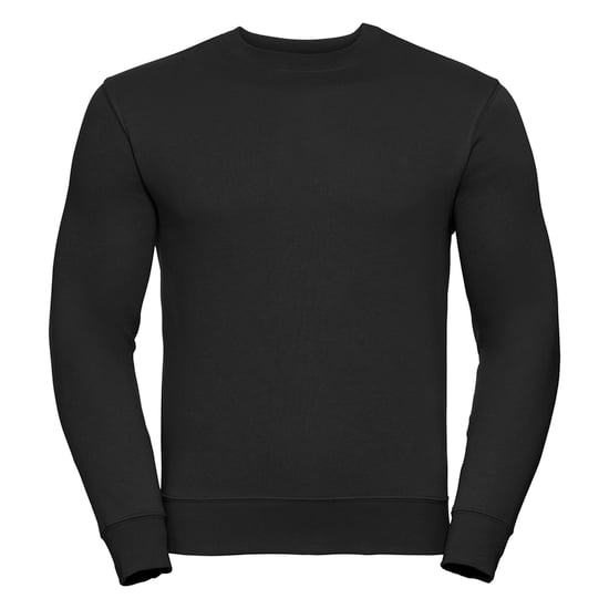 Russell Mens Authentic Sweatshirt (Slimmer Cut) (Black) - Image 1
