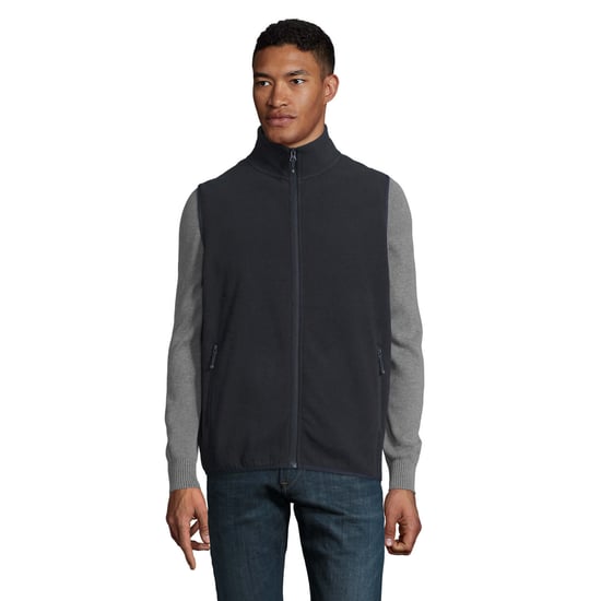 SOLS Unisex Adult Factor Fleece Zipped Body Warmer (Navy) - Image 1