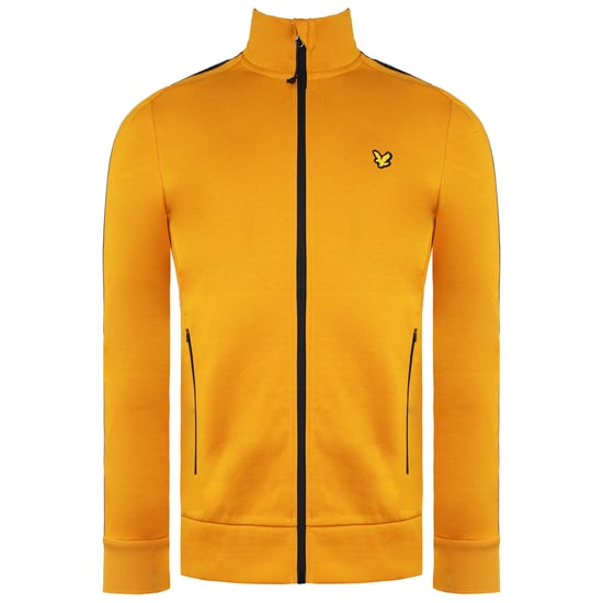 Lyle & Scott Tape Chaqueta de pista amarilla para hombres - Image 1