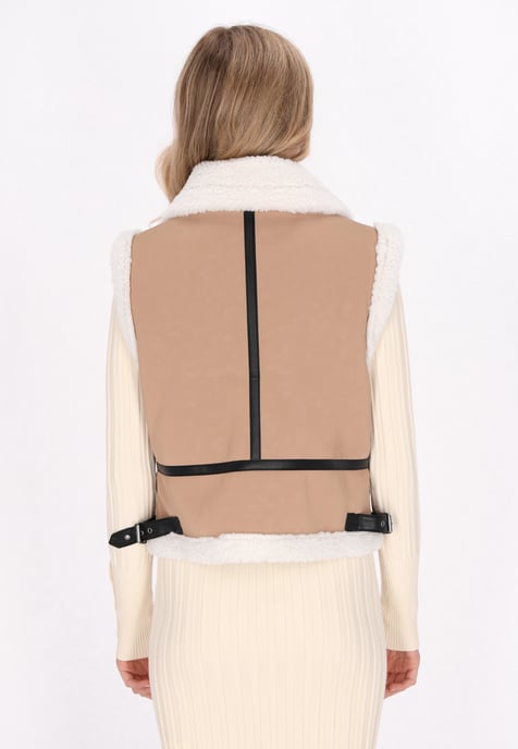 Dreimaster Vest women camel - Image 4