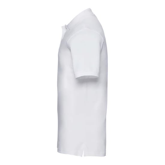 Russell Mens Classic Cotton Pique Polo Shirt (White) - Image 4
