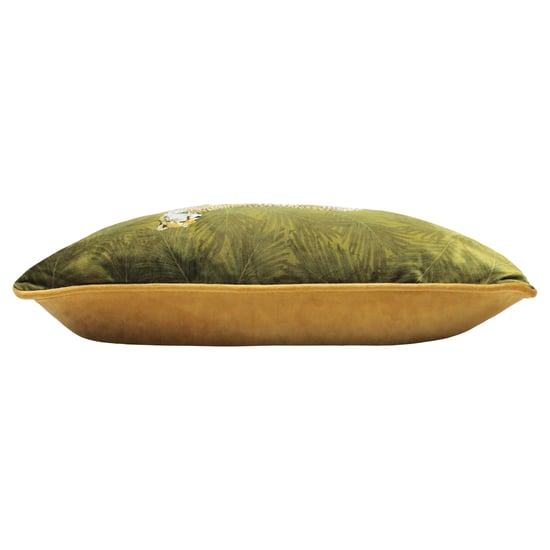 Cojín de plumas relleno en terciopelo con ribete de cebra Paoletti - Image 3