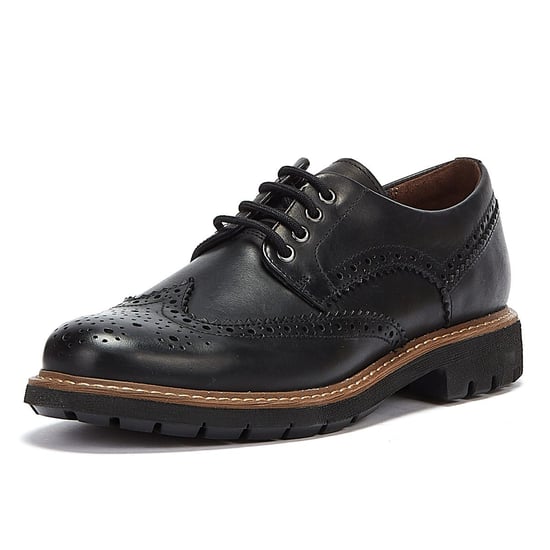 Clarks Batcombe Wing Mens Black Shoes - Image 3