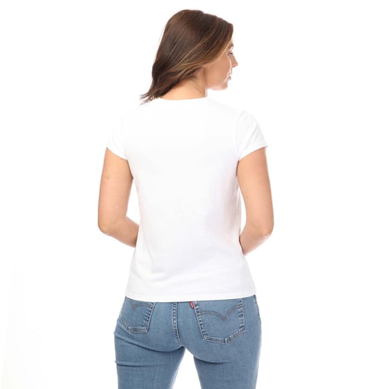 Camiseta Gráfica Auténtica de Levis para Mujeres en Blanco - Image 2