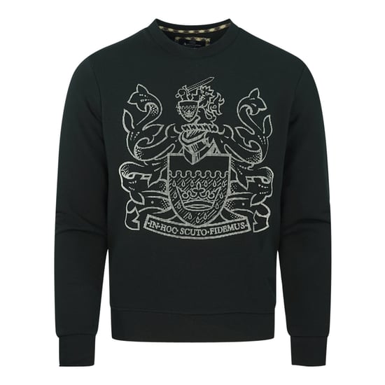 Sudadera Negra Grande con Logo Aldis de Aquascutum - Image 1