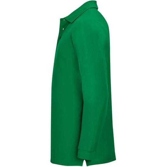 SOLS Mens Winter II Long Sleeve Pique Cotton Polo Shirt (Kelly) - Image 3