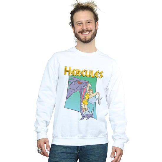 Disney Mens Hercules Hydra Fight Sweatshirt (White) - Image 2