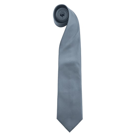 Premier Mens Colours Fashion Tie (Grey) - Image 1