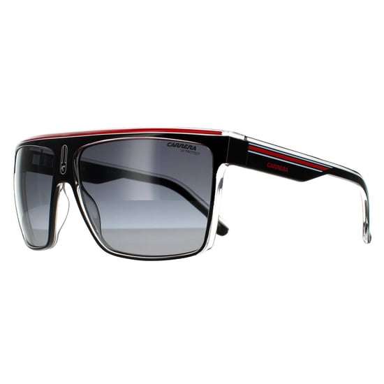 Gafas de sol Carrera Shield Unisex Negro Cristal Blanco Rojo Gris Oscuro Degradado - Image 2