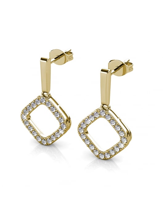 Pendientes Irina - Oro y Cristal - Image 4
