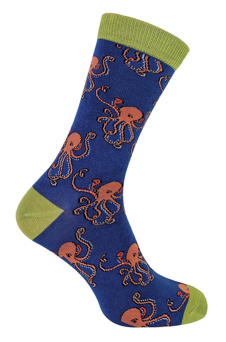 MR HERON - Calcetines de bambú con diseño de animales para hombre - Image 1