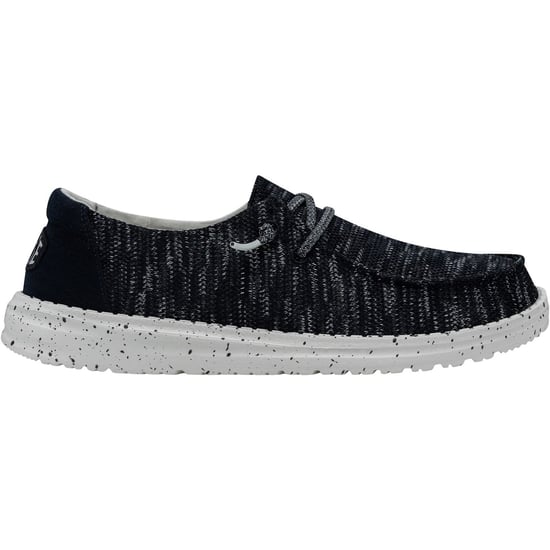 HEYDUDE Wendy Sox Polyester/Cotton/Spandex Women's Navy Loafers - Image 6