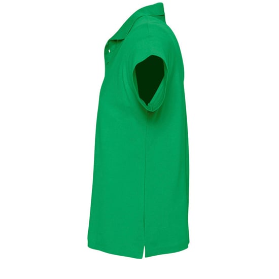 SOLS Mens Summer II Pique Short Sleeve Polo Shirt (Kelly Green) - Image 3