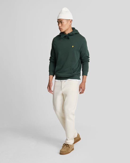 Lyle & Scott Branded Argyle sudadera con capucha verde azulado - Image 2