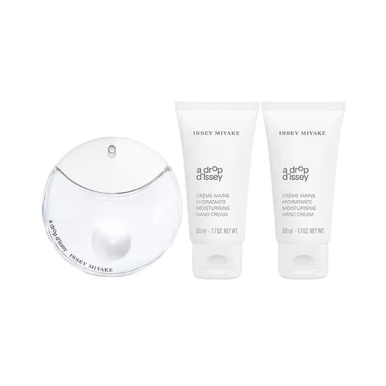 Issey Miyake A Drop D'issey 50ml EDP, 2 x 50ml Hand Cream Gift Set