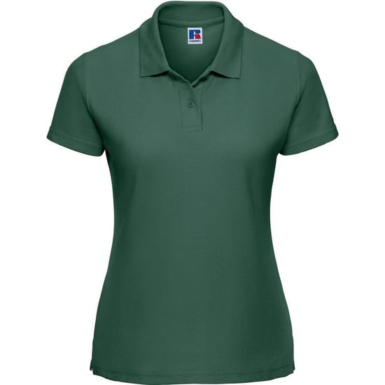 Russell Womens/Ladies Classic Plain Polycotton Polo Shirt (Bottle Green) - Image 1