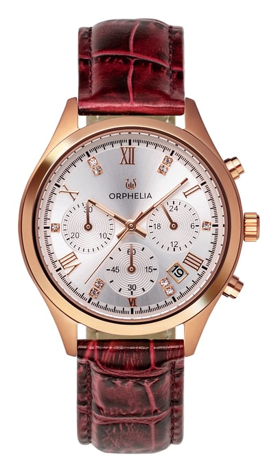 Orphelia Regal Women's Burgundy Watch OR31804