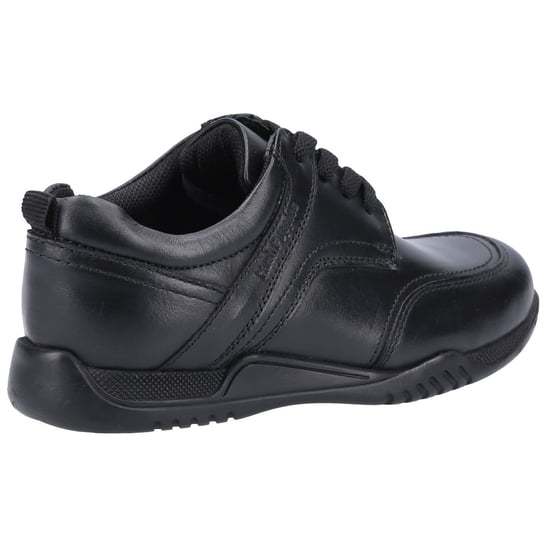 Hush Puppies Boys Harvey Leather School Shoes (Black) - Image 4