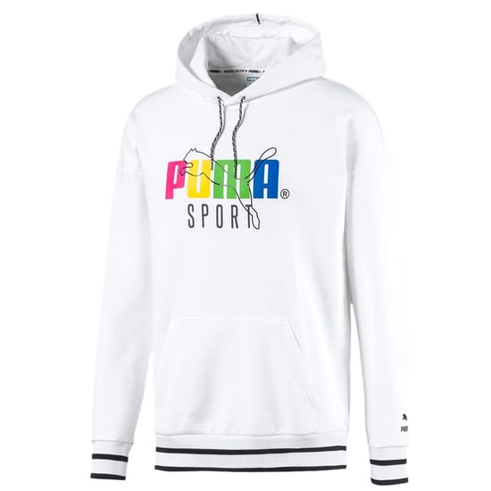 Puma TFS Long Sleeve Pullover White Mens Hoodie 597340 02