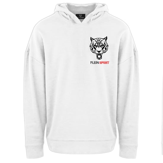 Plein Sport Natural Born Winner sudadera con capucha blanca - Image 1