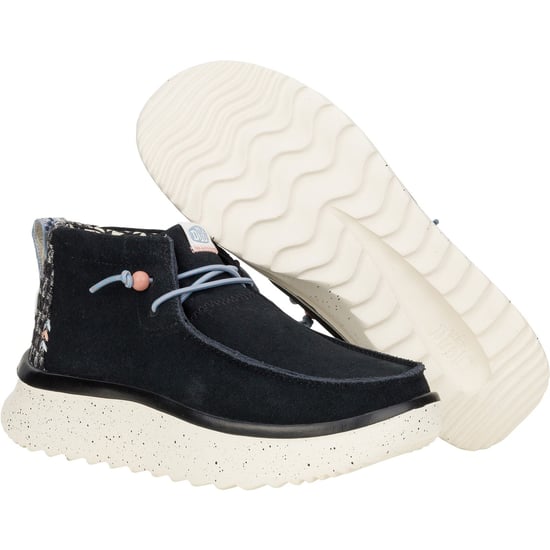 HEYDUDE Wendy Peak Hi Suede Women's Black Boots - Image 3