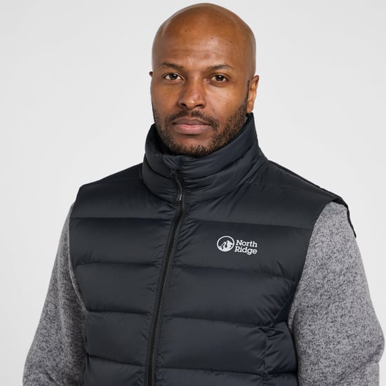 North Ridge Men's Tech Down Insulated and Water Repellent Gilet, Men's Bodywarmer