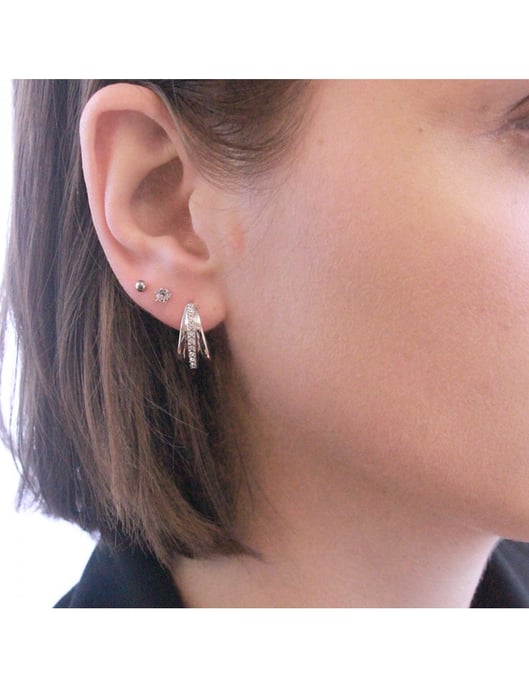 Pendientes Aurielle - Plata y Cristal - Image 2