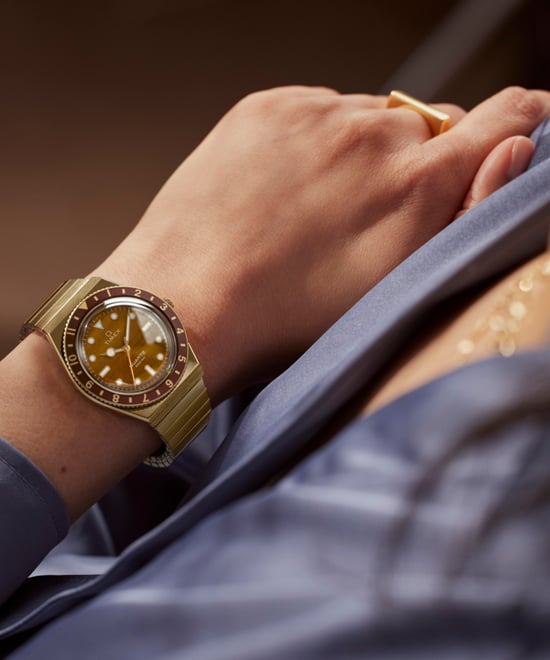 Timex Q Diver Inspiration Women's Gold Watch TW2V92500 - Image 6