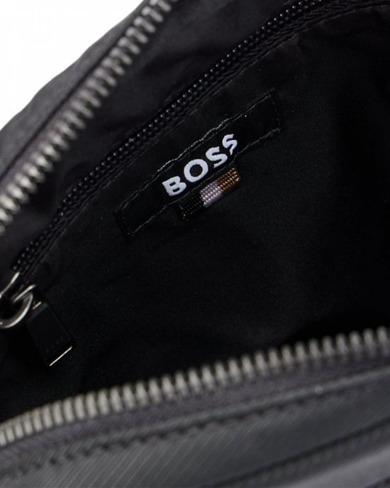 BOSS Orange Catch 3.0 Mens Crossbody Bag with Signature-Stripe Strap - Image 3