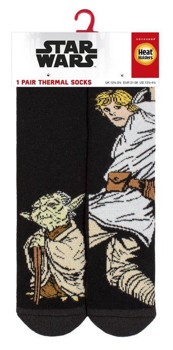 Calcetines para niños de Star Wars | Calcetines de invierno para niños - Luke y Yoda - Image 2