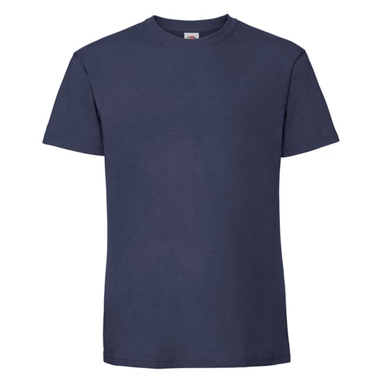 Fruit of the Loom Mens Iconic Premium Ringspun Cotton T-Shirt (Deep Navy) - Image 1