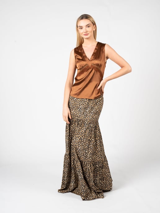 Pinko Top Sabino de mujer marrón - Image 2