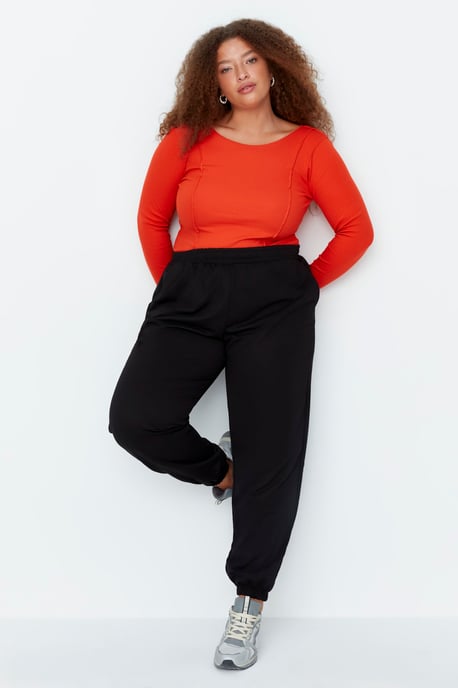 Trendyol Women's High Waist Looser Joggers Plus Size Sweatpants - Image 2