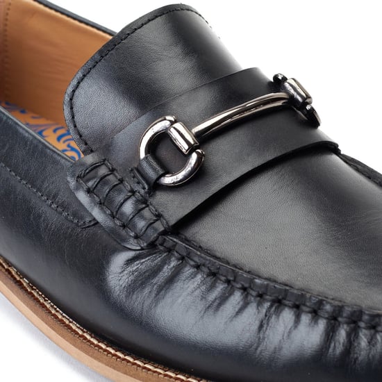 Base London Madison Leather Men's Black Loafers - Image 6