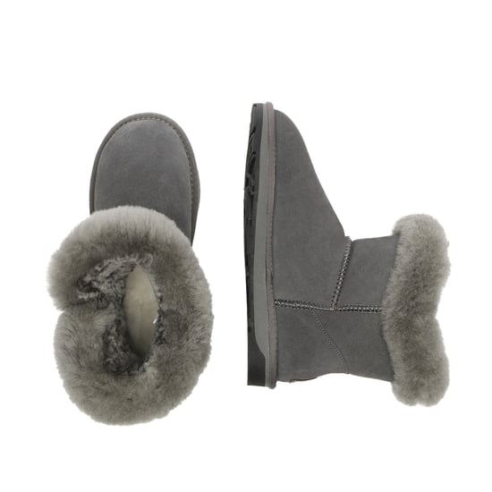EVER AU Women Robin Horn Toggle button Mini Boots