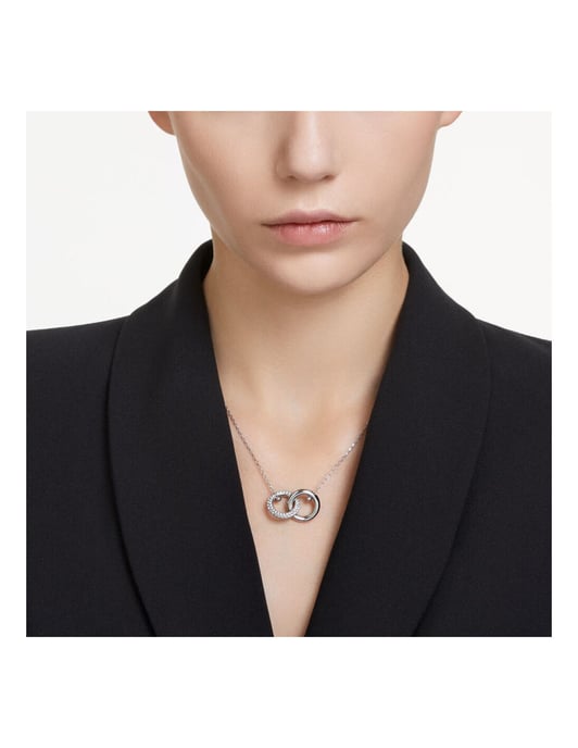 Swarovski 'Dextera' Women's Base Metal Necklace - Silver 5670251 - Image 5