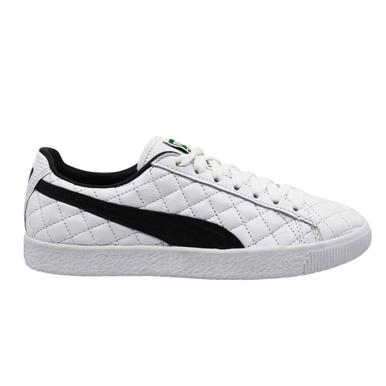 Puma Clyde Dressed Part Deux FM White Leather Lace Up Mens Trainers 363636 01