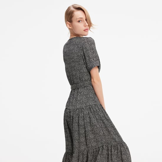 Liberty print cross-heart dress