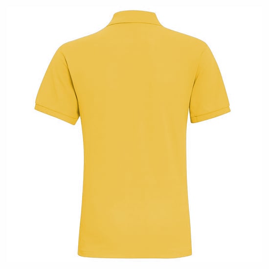 Asquith & Fox Mens Plain Short Sleeve Polo Shirt (Mustard) - Image 2
