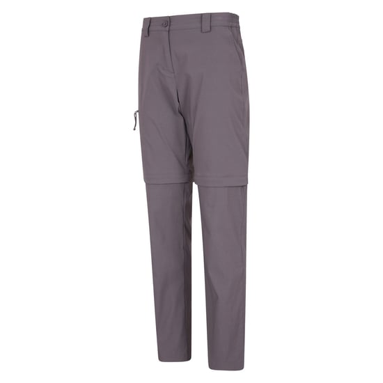 Mountain Warehouse Womens/Ladies Hiker Stretch Zip-Off Trousers (Charcoal) - Image 3