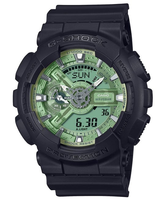 Casio G-shock Men's Black Watch GA-110CD-1A3ER - Image 1