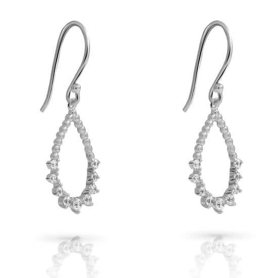 Orphelia 'Petal' Women's 925 Sterling Silver Set: Necklace + Earrings - Silver SET-7564 - Image 4