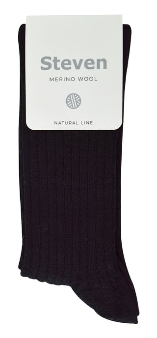 Calcetines de Lana Merino para Mujer | Steven | Calcetines gruesos de bota para exterior para mujer - Negro - Image 2