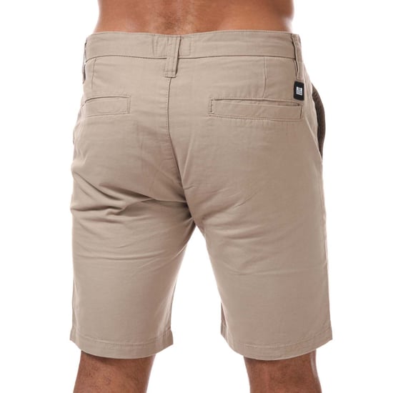 Men's Weekend Offender Dillenger Cotton Twill Chino Shorts in Stone - Image 2