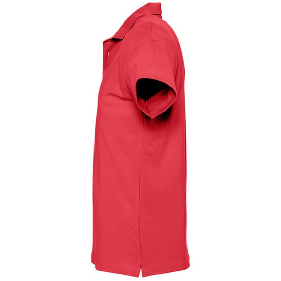 SOLS Mens Spring II Short Sleeve Heavyweight Polo Shirt (Red) - Image 3
