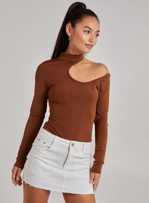 SPICY - Cut Out Shoulder Bodysuit