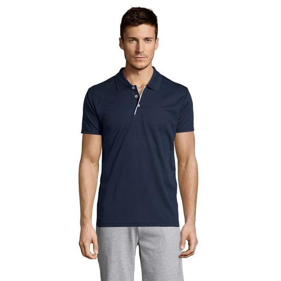 SOLS Mens Performer Sports Polo Shirt (French Navy) - Image 1