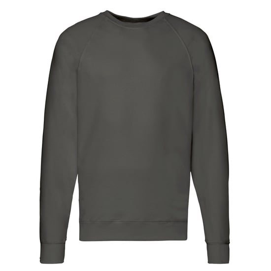 Fruit of the Loom Unisex Adult Lightweight Raglan Sweatshirt (Light Graphite) - Image 1