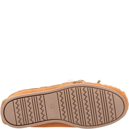 Hush Puppies Childrens/Kids Addison Suede Slippers (Tan) - Image 4
